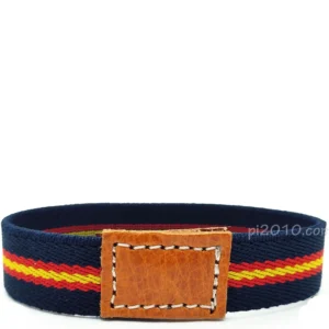 Pulsera bandera de España elástico marino vista frontal