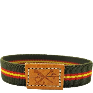 Pulsera bandera de España Legión verde vista frontal