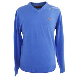 Jersey azul bandera de España hombre punto fino