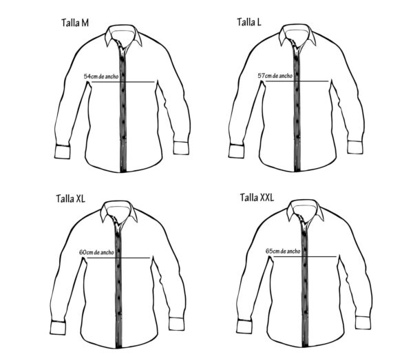 Guía de tallas camisas