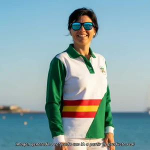 Polo Costa Verde España mujer con bandera integrada y diseño exclusivo PI201