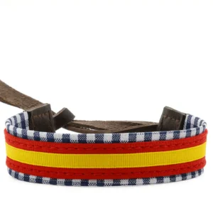Pulsera cuadros marino España vista frontal