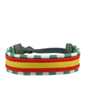 Pulsera cuadros verde España vista fronal