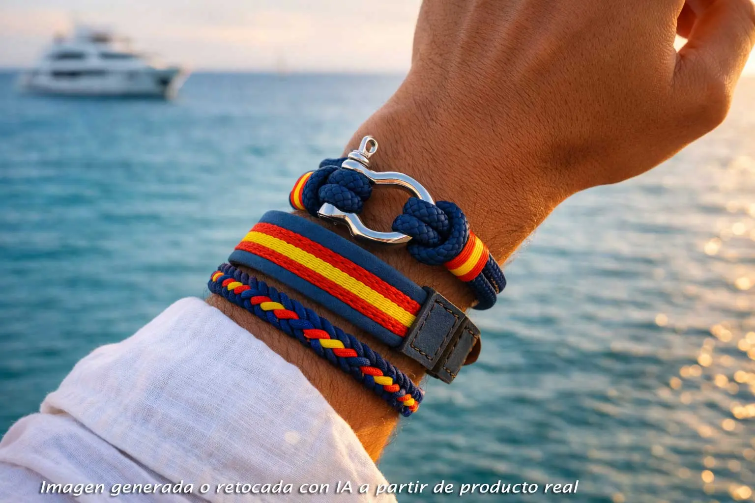 Pulseras con bandera de España hechas en España